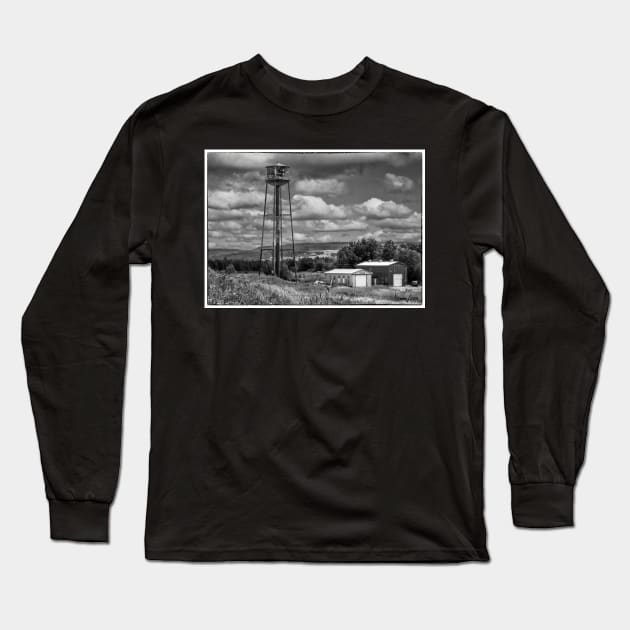 Water Tower in Hillsborough New Brunswick Long Sleeve T-Shirt by kenmo